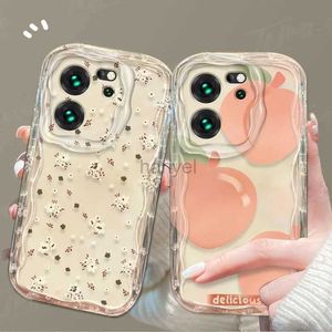 Cell Phone Cases Clear Honey Peach Flower Wave Case For Redmi Note 13 12 Pro Plus Turbo Speed 12S 12R 11 11S 10 10S 9S 7 8 9 Max 2442