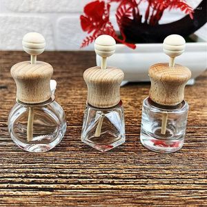 Storage Bottles Perfume Refillable Air Outlet Glass Bottle Freshener Pendant Car Clip Essential Oil Diffuser