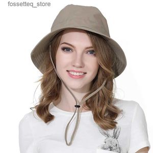 Chapéus de aba larga chapéus de balde Outfly oval para mulheres de verão