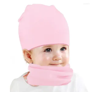 Kleidungssets für Kinder, Mütze, Mütze und Schal, Mütze, Halsausschnitt, Set für Kleinkinder für 0–2 Jahre alte Babys, Jungen und Mädchen
