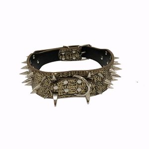 Alloy Horn Aggressive Spike Pet Collar Pet Collar Big Dog Spike Collar Factory Outlet