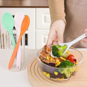 Spoons 1PC Mini Silicone Spoon High Temperature Resistant Non-stick For Cooking Mixing Stirring Kitchen Supplies