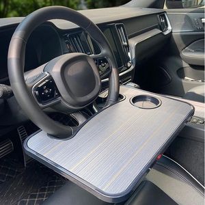 Steering Wheel Mini Dining Table Car Tray for Eating Laptop Tablet Computer Multi-function Travel Portable Car Workbench Usual