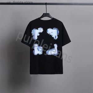 Mens Tshirts 2024 Nya av Mens Tshirts Designer Luxury Offes White Classic T Shirt Arrow Graffiti Sweatshirt Men and Women Fashion Ts flera stilar Hip Hop Tshirt Y2