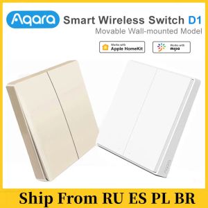 Control Aqara Smart Switch Light Remote Control ZiGBee Wifi Wireless Key Wall Switch D1 Work with Gateway 3 Hub homekit Xiaomi Mi Home