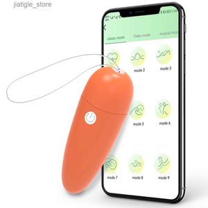 Andra hälsoskönhetsartiklar Wireless Bluetooth Mini Bullet Vibrator för kvinnor Remote Control Application Control False Penis Vibration Love Vaginal S Y240402