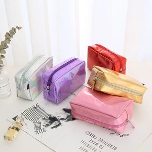 Holographic Laser Pencil Case for Girls School Pencil Bag Super Shiny Big Pencil Box Stationery Pouch Office School Supplies