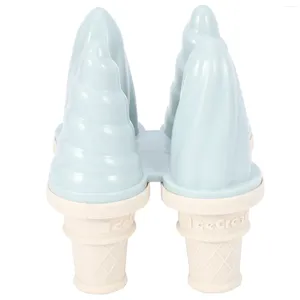 Backformen Sommerhaus DIY Eisform Eis am Stiel Box Herstellung Mini Kegel Gitter Bar Werkzeug Blau