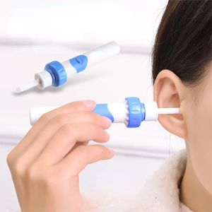 Pick elettrico per orecchie senza fili Vibrazione sicura Dispositivo per la pulizia dell'orecchio indolore Dispositivo per la pulizia dell'orecchio a spirale Strumento per la cura personale della cera scavata