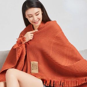 Toalha penteada de algodão Fanghua Processo Puro Banho de tamanho grande 11 cores 180x90cm Sala com ar condicionado xale macio