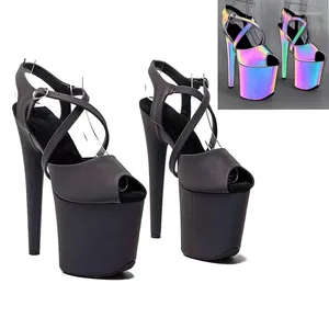 Scarpe da ballo Il modello mostra Wome Fashion 20CM/8 pollici PU Piattaforma superiore Sandali sexy con tacco alto 294