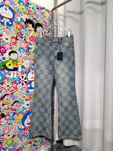 Pantaloni taglie forti da uomo Girocollo ricamato e stampato in stile polare estivo con puro cotone da strada 4wwf