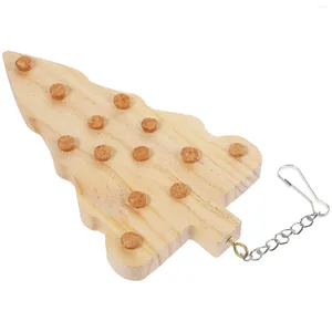 Altre forniture per uccelli Parrocchetto Giocattolo da masticare in legno Uccelli in legno appesi che beccano pappagalli da masticare Ara giocattolo