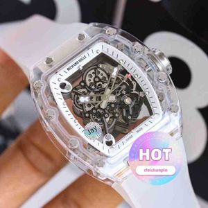 Uhr Designer Herrenuhren Uhrwerk Automatik Luxus Li Chads Transparent Crystal Machinery hat eine einzigartige Persönlichkeit und Fu