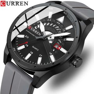 Zegarek na rękę Curren Mens Es Top marka luksusowy kwarc mężczyzna moda swobodny zegar Sile Str zegar mały dekoracja tarcza Sport L240402