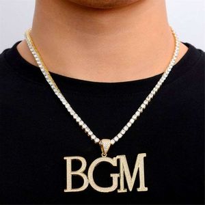 Ciondoli con nome di diamanti personalizzati personalizzati Hip Hop in montatura pavimentata Moissanite per uomo Gioielli con catena a maglia cubana