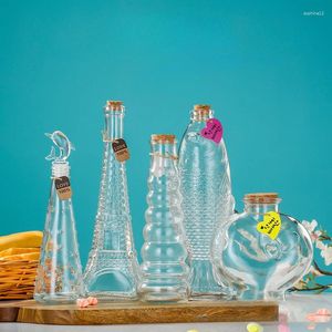 Weingläser DIYLucky Star Glasflasche verkorkt Drift Wishing Home Decor Vase Küche Bar Flaschen