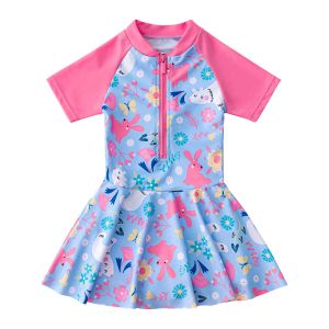 Set Bretelle con volant Taglia unica Costumi da bagno per ragazze Costume da bagno intero Costume da bagno per bambini Gonna Costume da bagno per bambini Abiti primaverili