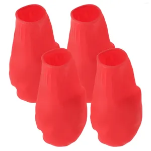 Vestuário para cães 4 pcs covers de sapatos de estimação para botas de chuva Sapatos para cachorrinho de proteção à prova d'água prática