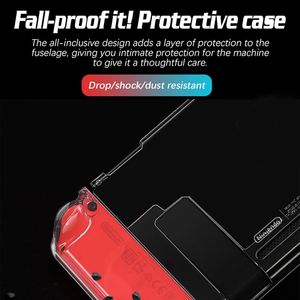 Adequado para Nintendo Switch de alta transparência PC Console de casos de proteção contra pacote completo pacote ultra fino Proteção dividida