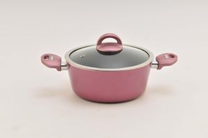 Wok de alumínio simples wok de quatro peças, panela de sopa, frigideira, pote de leite para presente 7 peças atacado