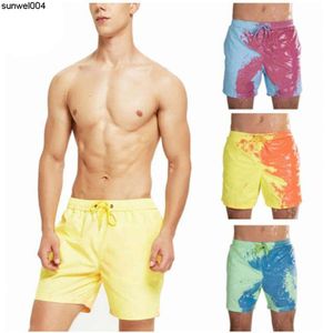 Designer Shorts New Explosions Water Color Changing Swimming Trunks Beach Pants Mens Large Warm Shorts