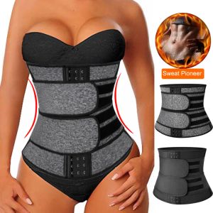 Belt FA Shapewear Neoprene Sauna midjetränare Korsett Svettbälte för kvinnor Viktminskning Komprimering Trimmer Workout Fiess