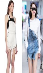 2020SS R13 Playsuits Denim Ovalonals for Womens Rompersショーツスリムカジュアルショートオーバーオール女性ショーツロンパーズトラックスーツ