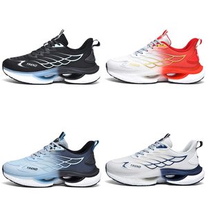 2024 Mesh Running Shoes Woman Man Man White Black Blue Red Trendy Breattable Light Weight Mens Trainers Sports Sneakers Gai