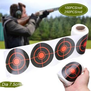Window Stickers 100/250 PCS Shoot Target 7.5CM Archery Bow For Pneumatics Outdoor Supplies Splatter Reactive