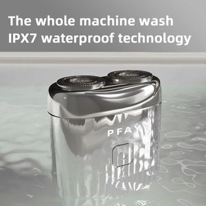 PFAY PA268メンズエレクトリックシェーバーミニシェービングマシンメン用ポータブルエレクトリックカミソリIPX7洗える充電式ビアードトリマー