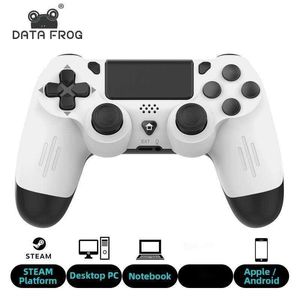 Controladores de jogo Joysticks DATA FROG Wireless Game Controller para console Double Vibration Gamepad para PC Joystick para controle remoto HKD230831