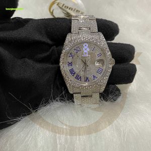 Top Designericed Out VVS Moissanite Hip Hop Watch Jewelry Custom Luxury Mechanical Watches Luxury Custom VVS 1/VS1 GRA C