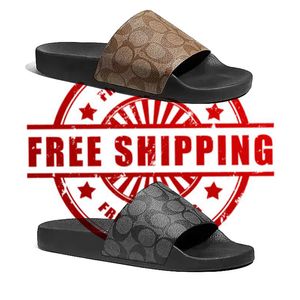 free shipping Man Summer Sandals Flip Flop Mens Sliders Low Loafers Bloom Sandale Career Sandal Slippers Double Shoes Woman Coach Indoor Designer Slipper slides