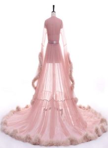 Pembe Sweetwear Kadın Batalı Sahte Kürek Nightgown Gelin Robe Gelin Önlükleri minyon artı özel Made9031510