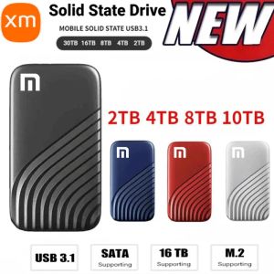 Boxs portátil ssd 2tb unidade de estado sólido externo 4tb 8tb hd disco rígido usb 3.1 typec armazenamento de discos rígidos para xiaomi para telefone portátil