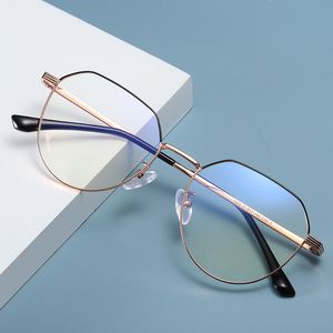 ASARO 2023 새로운 불규칙한 금속 안경 프레임 균사 안경 프레임이있는 세련된 편안한 평평한 안경