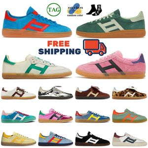 2024 modedesigner handboll Spezial Wales Bonner OG Casual Shoes Mens kvinnor Sneakers Bliss Pink Purple Cream Green Consortium Cup Trainers Gratis frakt Dhgate