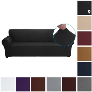 Pokrywa krzesełka rozciągnij slipcovers Milk Silk Anti-Slip Sofa Cover do salonu kanapa singla/dwa/trzy/cztery siedzenie