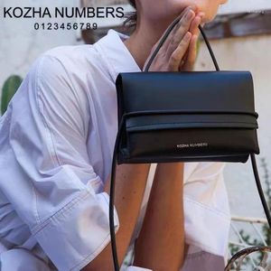 Sacos de noite originais kozha números nicho designer moda mão conhecimento de embarque ombro tudo pequeno cross-corpo bolsa