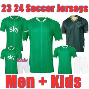 Irlanda Futebol Jersey 2024 90 94 Euro Cup Kids Kit ROBINSON OBAFEMI Home Away Qualificação Nacional Classy Especial 2025 Retro Camisa de Futebol Verde Branco FERGUSON BROWNE