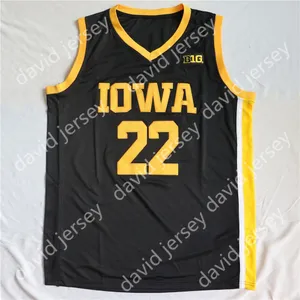 Hurtownia finałowe cztery koszulki 4 Indiana Women College Basketball Iowa Hawkeyes 22 Caitlin Clark Jersey Home Away Yellow Black Navy Men Młodzież Dziewczyna