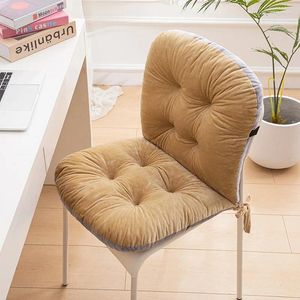 Yastık yumuşak peluş kalınlaştırıcı sandalye backrest bir koltuk kış sıcak öğrenci yurt ile ip ile