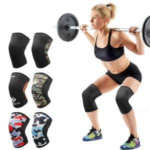 2 pçs 1 par 7mm neoprene esportes joelheiras compressão levantamento de peso pressionado crossfit treinamento joelheiras suporte feminino masculino 240323