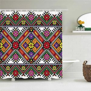 Tende da doccia Bohemian Mandala Bagno Frabic Tenda da bagno in poliestere impermeabile Decorazione domestica con ganci