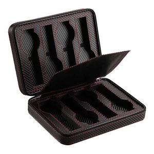 Accessories Packaging Organizers PU leather watch box carbon fiber fashionable travel portable storage box box style gift box watch organizers collection Q240402