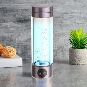 Water Bottles Cup Rechargeable Hydrogen Generator 260ml Bottle For Home Office Super Rapid Ionizer Machine