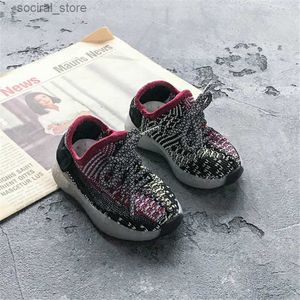 First Walkers AOGT Spring Baby Shoes Boy Girl Breathable Knitting Mesh Toddler Shoes Fashion Infant Sneakers Soft Comfortable Child Shoes 211021 L240402