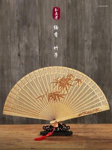 Decorative Figurines |And Ancient Chinese Wind Hall Fan Gift The Sandalwood Perforations All Female Main Wood Sandalwwood