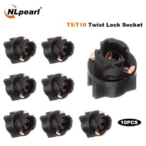 NLPEARL10X信号ランプT5 LED Twist Socket PC74 T10 LED W5W 174 PC194インストルメントパネルクラスターソケットランプホルダーベース192 168